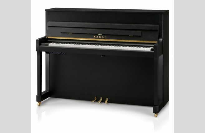Kawai E-200 ATX 3L Ebony Satin Upright Silent Piano All Inclusive Package - Image 1